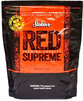 Stokers Red Supreme Chewing Tobacco made in USA, 2 x 450 g, 900 g total. Free shipping!